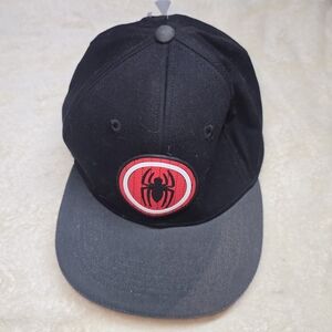 Disney Parks Marvel Spider-Man Icon Baseball Cap Hat Black New with Tags